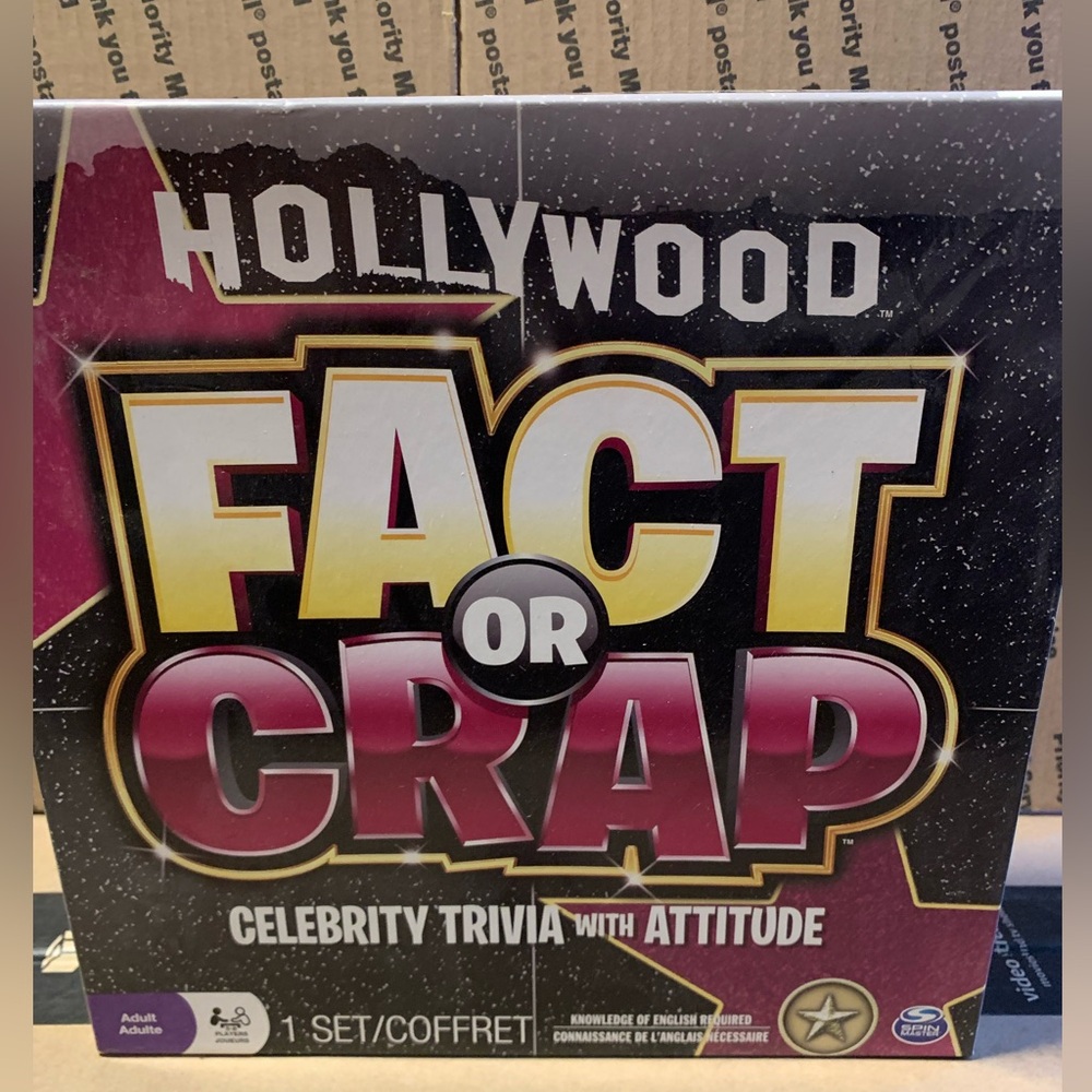 Fact or Crap Hollywood Edition Card Game offered by Distribution Solutions